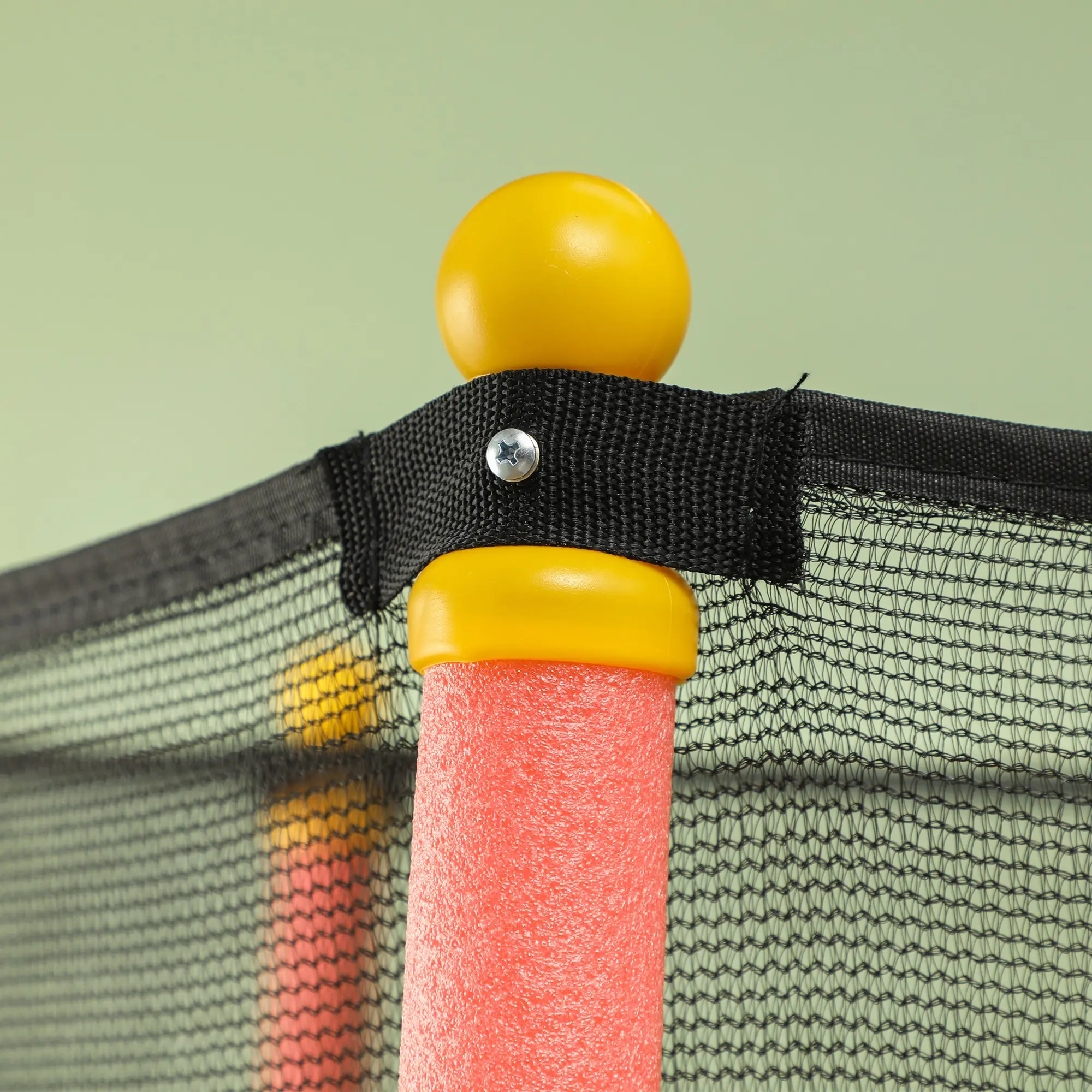 Trambulina cu plasa de protectie Homcom 342-009V02RD 163cm (Red) - 4