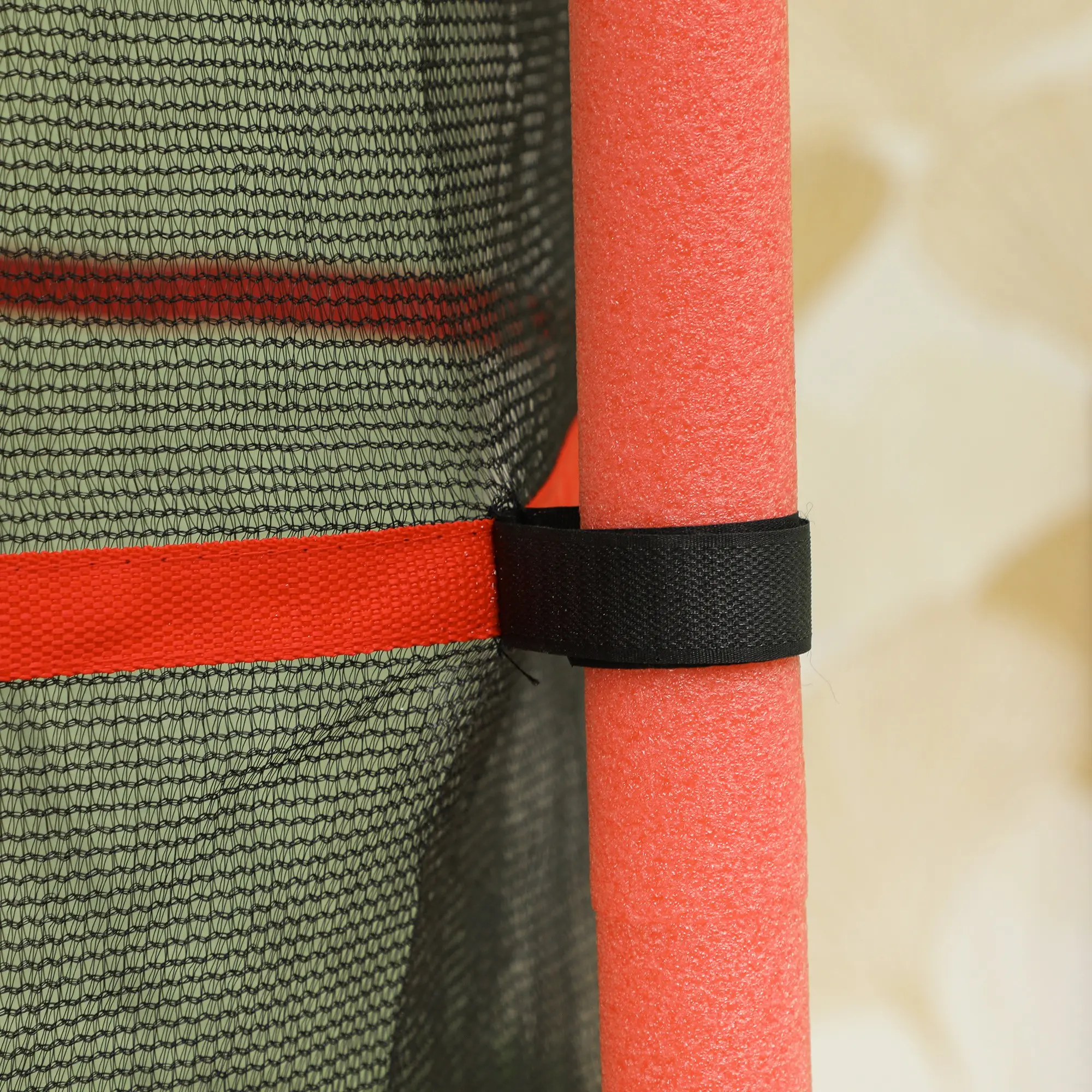 Trambulina cu plasa de protectie Homcom 342-009V02RD 163cm (Red) - 5