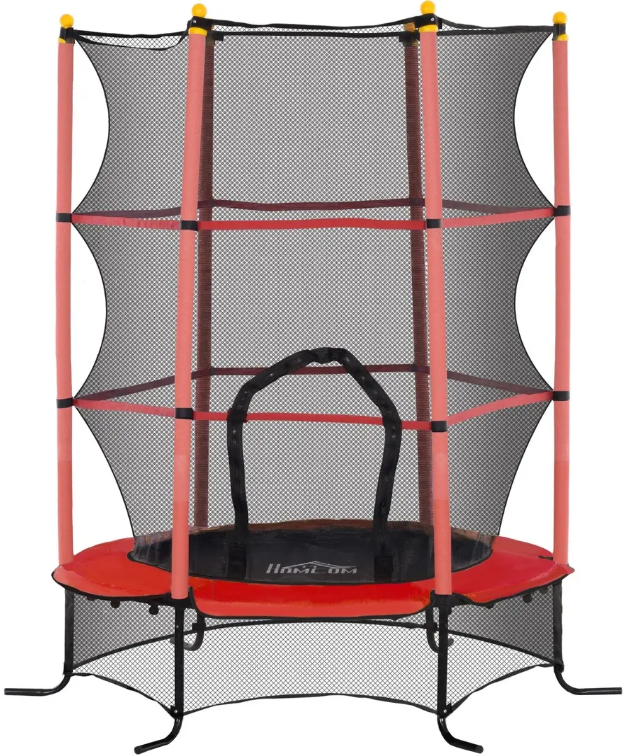 Trambulina cu plasa de protectie Homcom 342-009V02RD 163cm (Red)