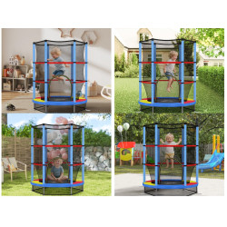 Батут с защитной сеткой Homcom 342-032V01MX 140cm (Multicolore) Thumb