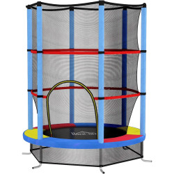 Батут с защитной сеткой Homcom 342-032V01MX 140cm (Multicolore)