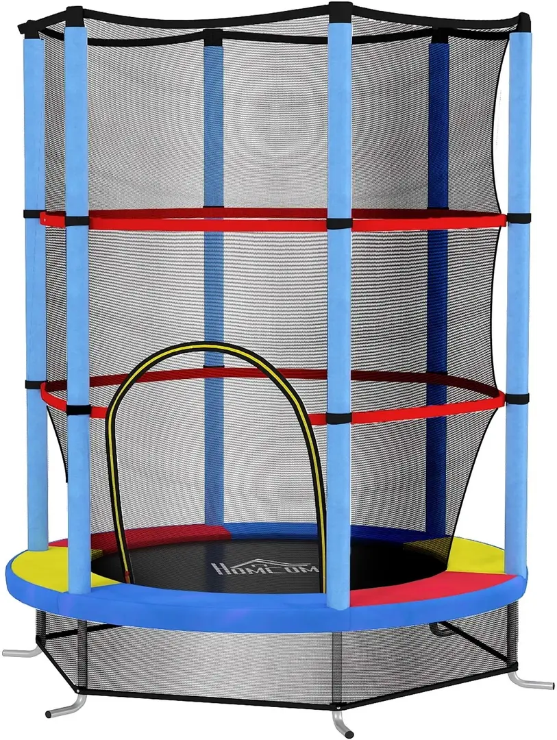 Батут с защитной сеткой Homcom 342-032V01MX 140cm (Multicolore)