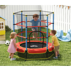 Батут с защитной сеткой Homcom 342-039V01BU 175cm (Blue/Red) Thumb