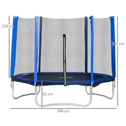 Батут с защитной сеткой Homcom A71-012V01 205cm (Blue/Black) Thumb