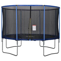 Trambulina cu plasa de protectie Homcom A71-015V01 269cm (Black/Blue) Thumb