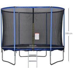 Trambulina cu plasa de protectie Homcom A71-015V03 305cm (Blue) Thumb