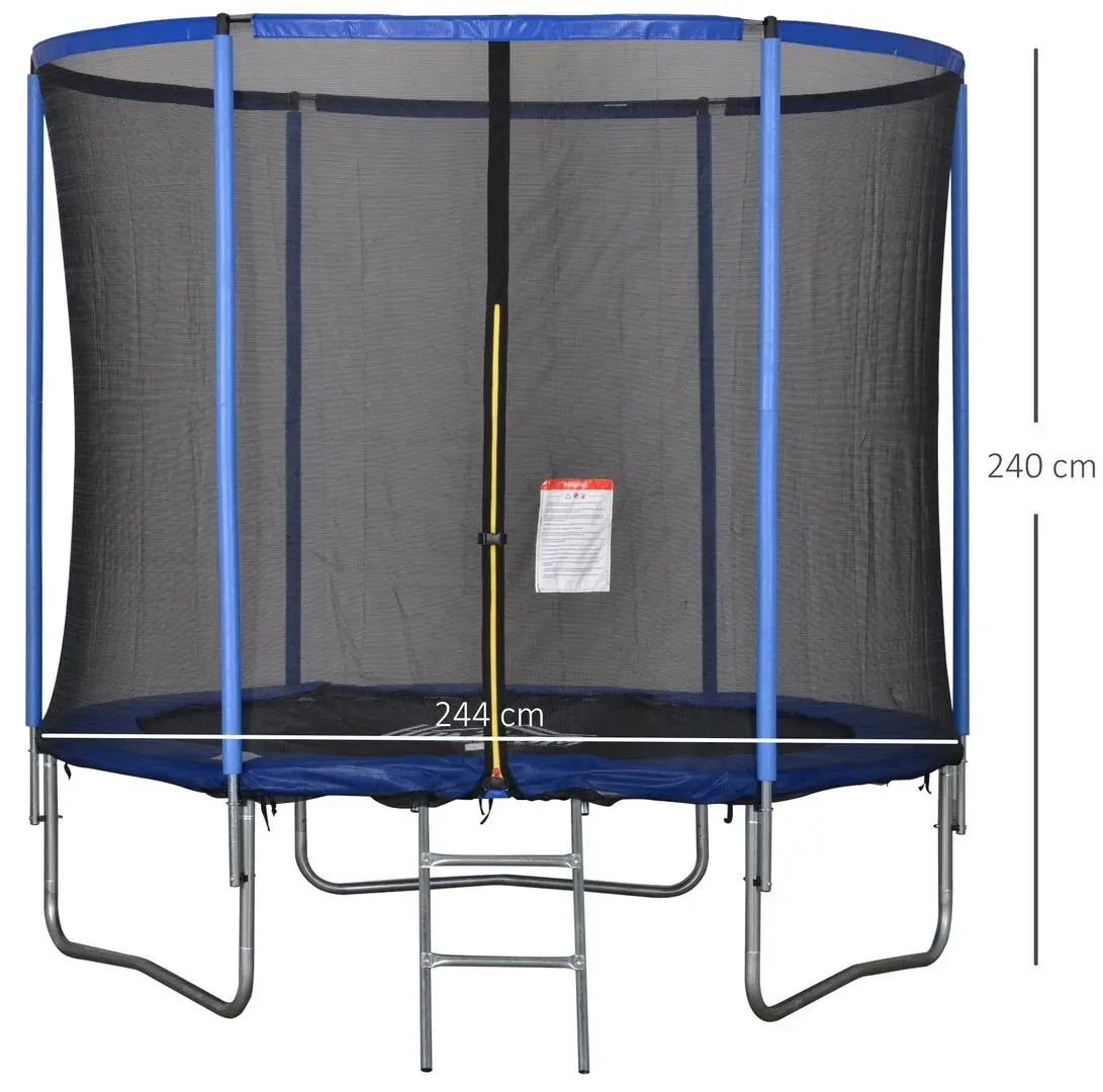 Trambulina cu plasa de protectie Homcom A71-015V05 240cm (Blue/Black)