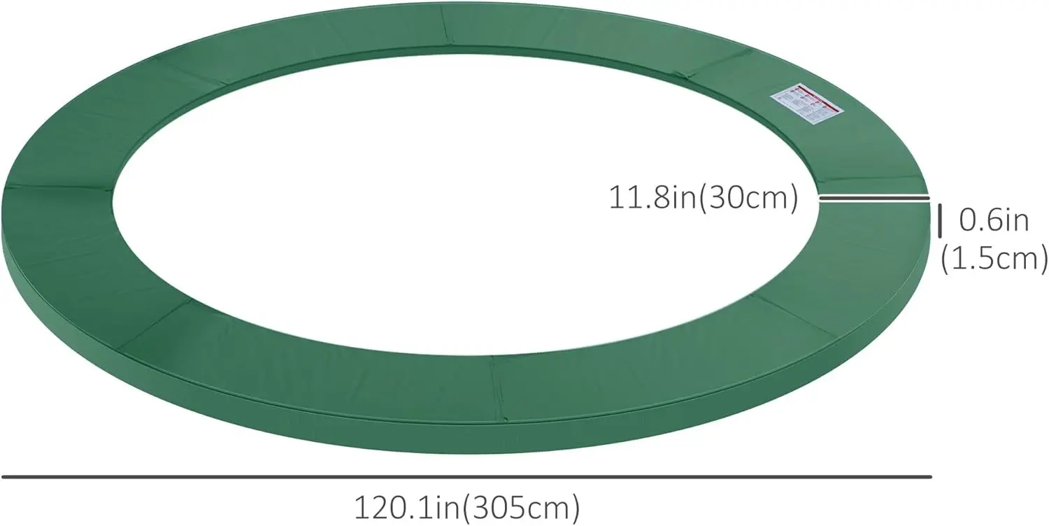 Husa pentru arcuri de trambulina Homcom 120307-022 (Green) - 6