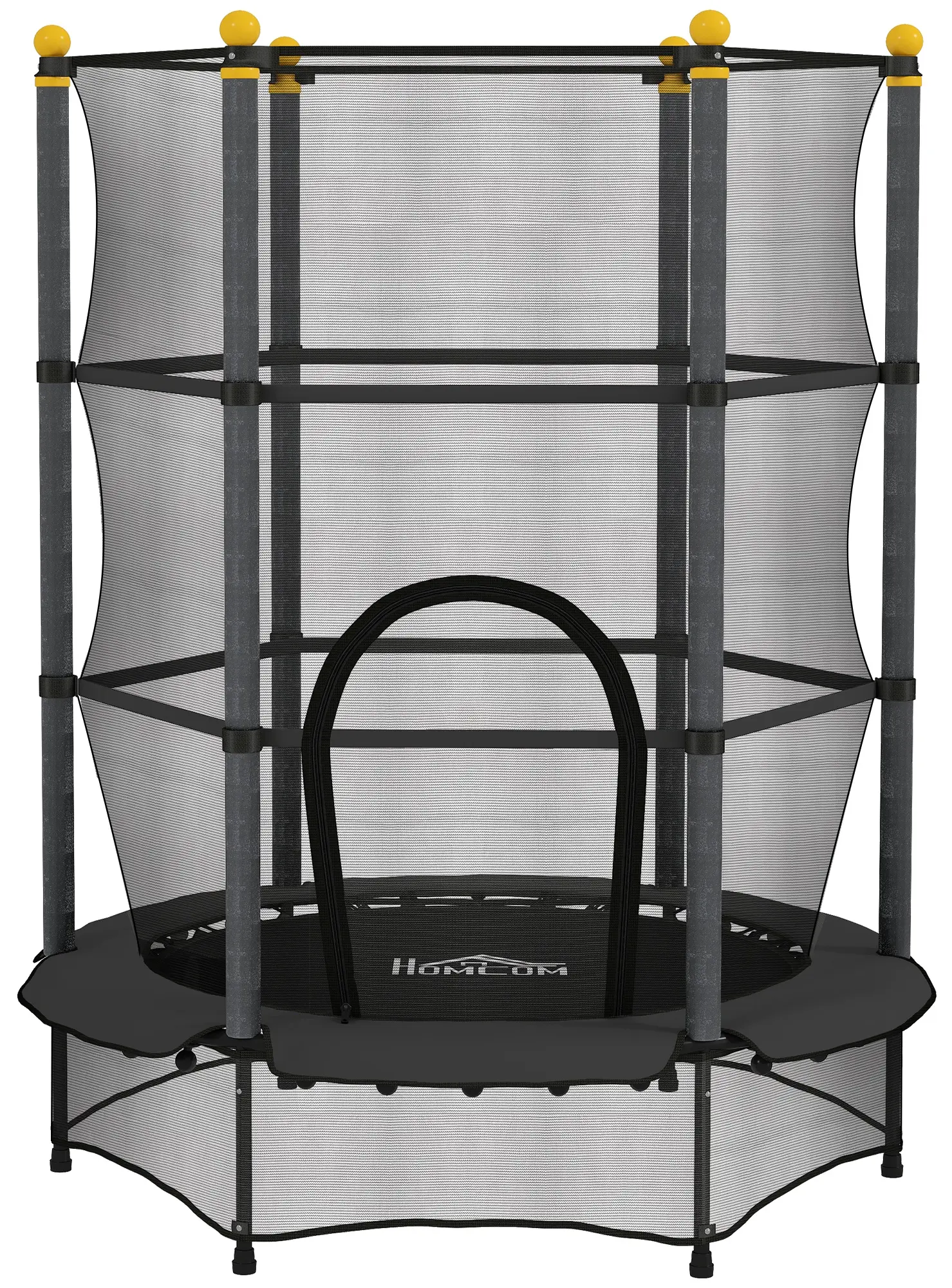 Детский батут с защитной сеткой Homcom 342-008V02BK (Black) - 2