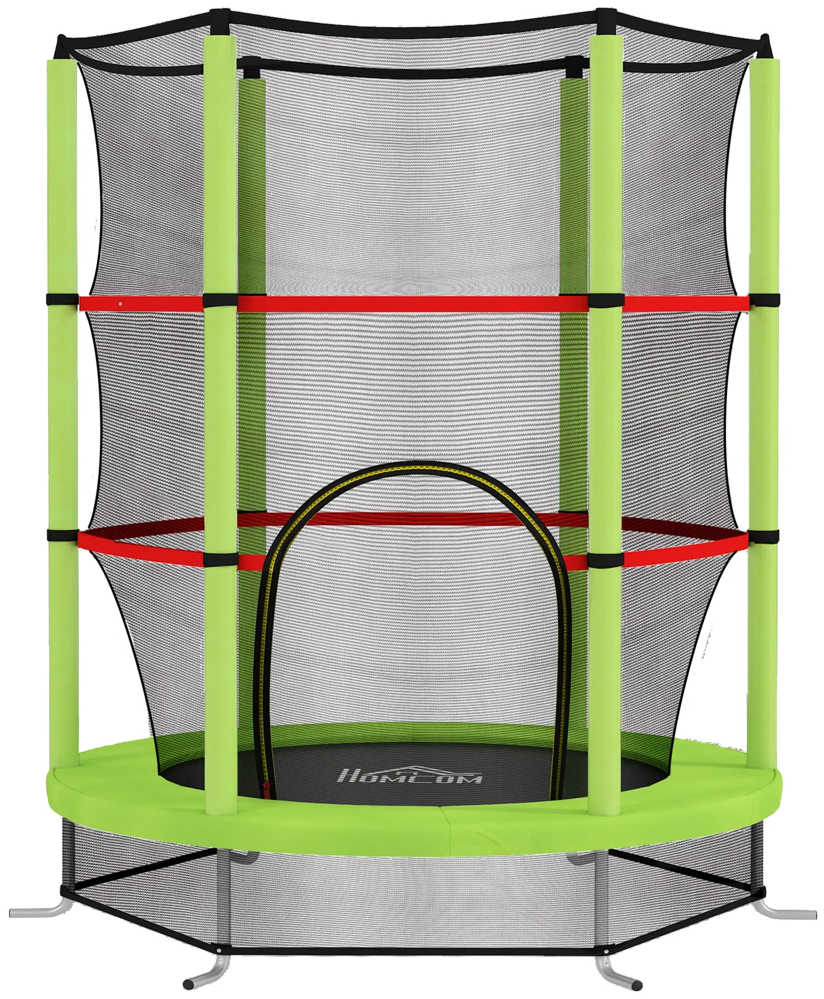 Детский батут с защитной сеткой Homcom 342-032V01GN (Green) - 2