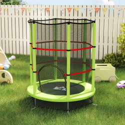 Детский батут с защитной сеткой Homcom 342-032V01GN (Green) Thumb