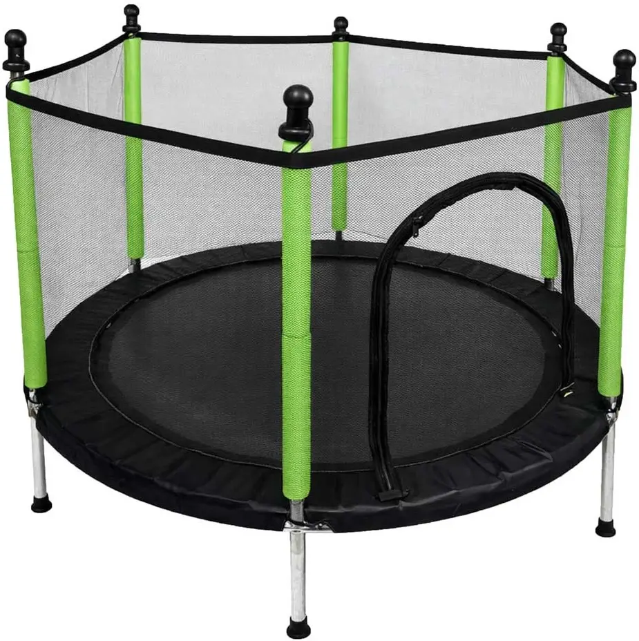 Trambulina cu plasa de protectie Ikonka KX3215 (Green) - 2
