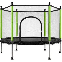 Trambulina cu plasa de protectie Ikonka KX3215 (Green)