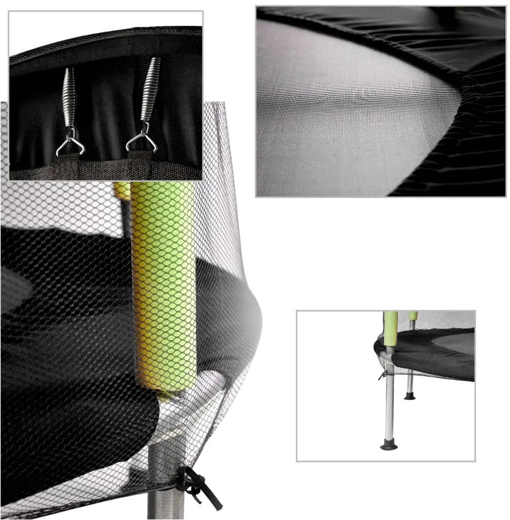 Trambulina cu plasa de protectie Ikonka KX3215 (Green) - 4