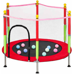 Trambulina cu plasa de protectie Ikonka KX3936 (Red) Thumb