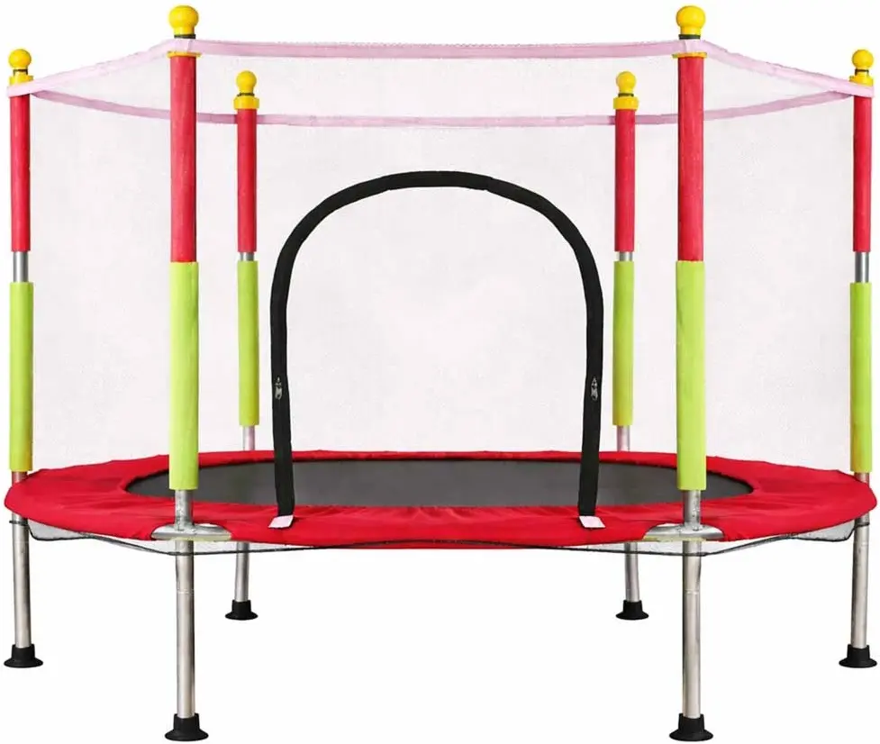 Trambulina cu plasa de protectie Ikonka KX3936 (Red)