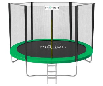 Trambulina cu plasa de protectie Jumi Motion OM-258662 305cm (Black/Green)