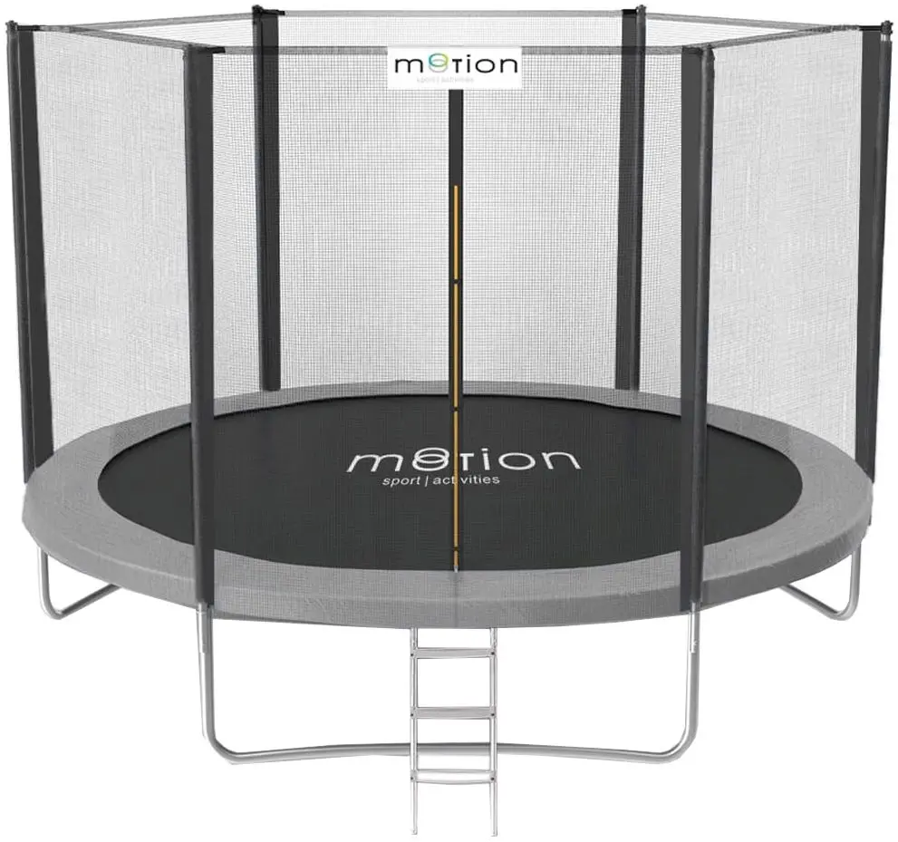 Батут с защитной сеткой Jumi Motion OM-258679 305cm (Black/Gray)