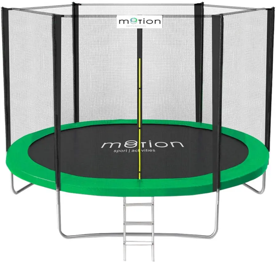 Trambulina cu plasa de protectie Jumi Motion OM-710139 305cm (Black/Green)