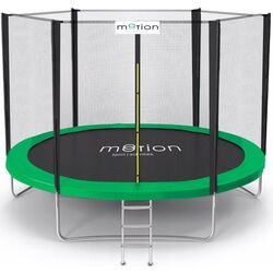 Trambulina cu plasa de protectie Jumi Motion OM-710191 244 cm (Black/Green)
