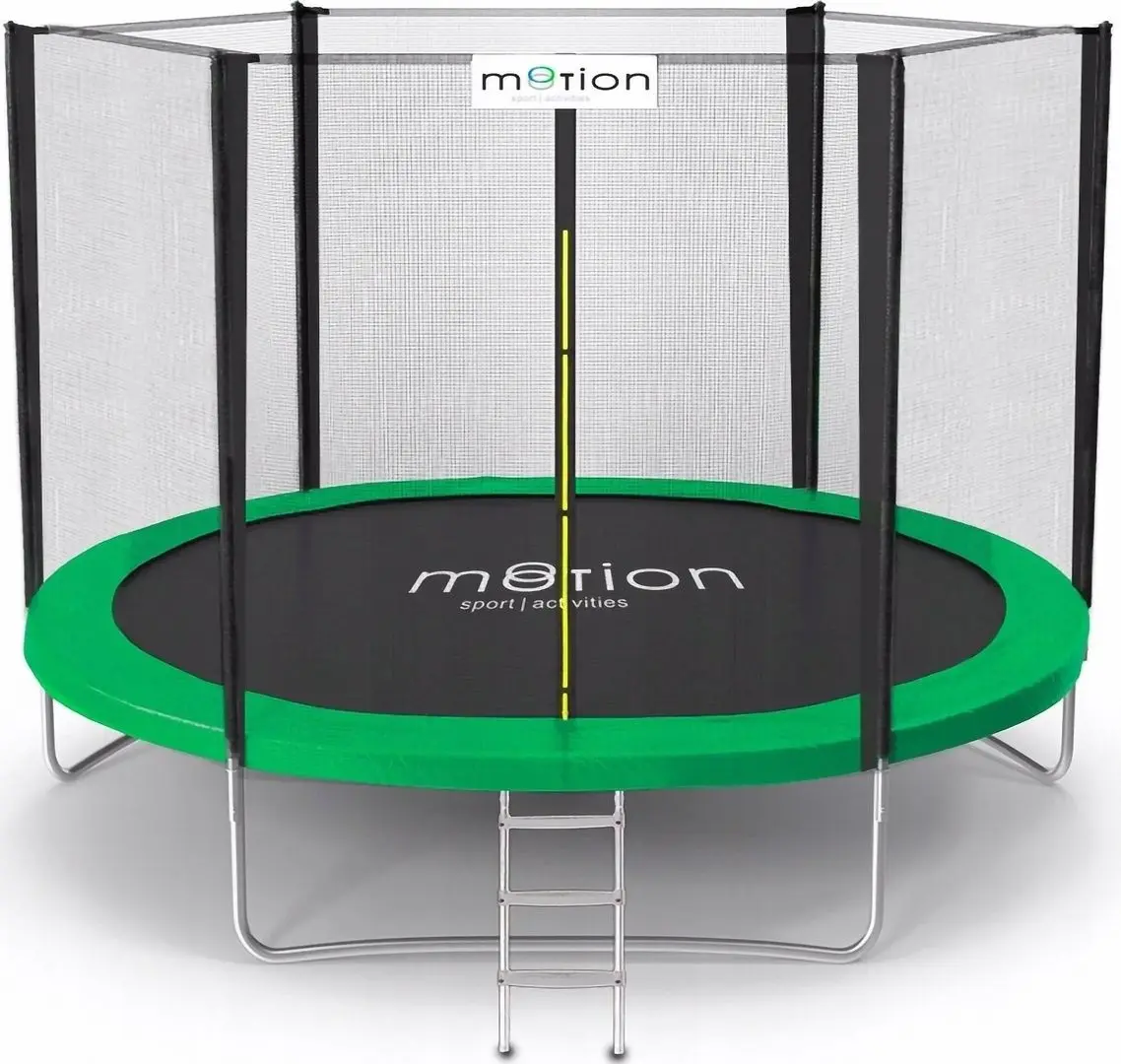 Trambulina cu plasa de protectie Jumi Motion OM-710191 244 cm (Black/Green)
