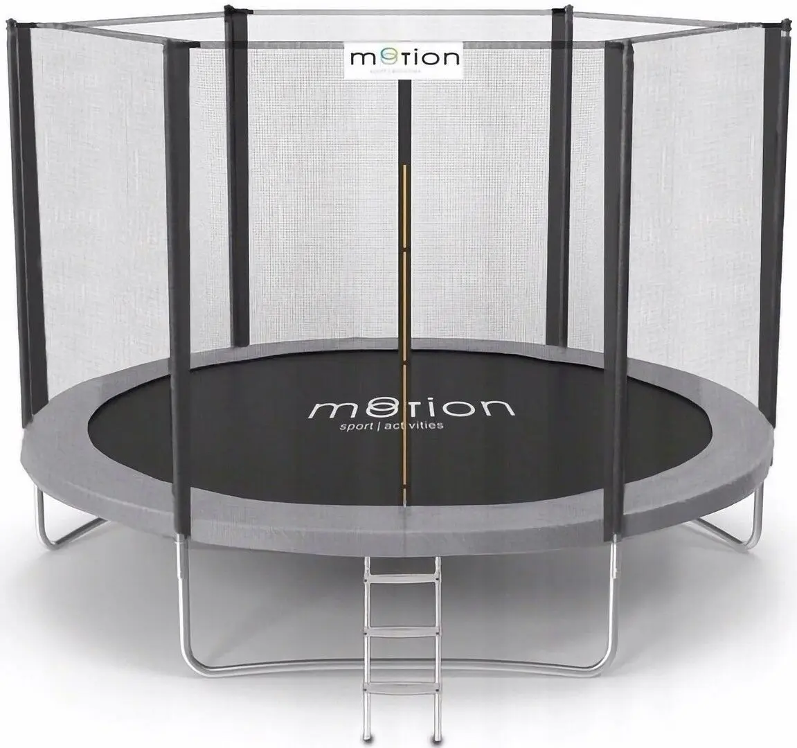 Trambulina cu plasa de protectie Jumi Motion OM-710214 244 cm (Black/Grey)