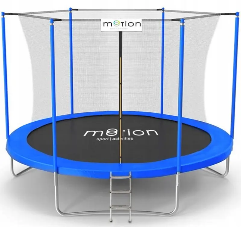 Trambulina cu plasa de protectie Jumi Motion OM-710221 244cm (Black/Blue)