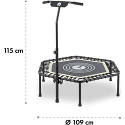 Fitness trambulina Klarfit Jumpanatic 112 cm (Black/White) Thumb