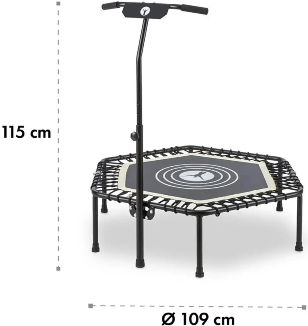 Fitness trambulina Klarfit Jumpanatic 112 cm (Black/White) - 5