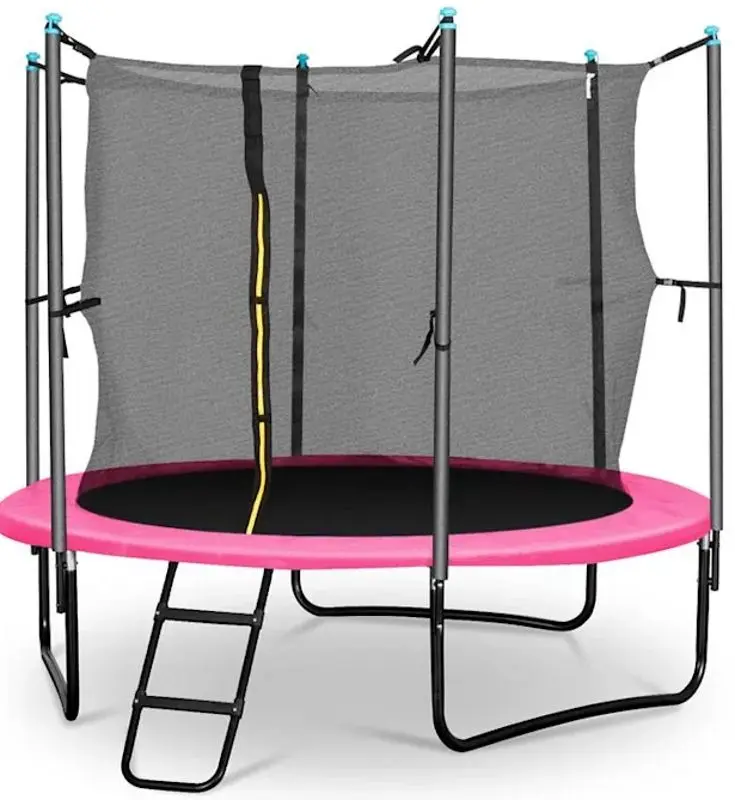 Батут с защитной сеткой Klarfit Rocketgirl 250 (Pink/Black) - 3