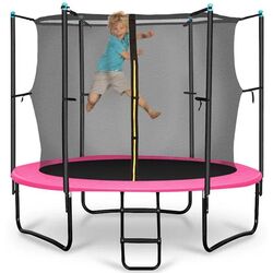 Батут с защитной сеткой Klarfit Rocketgirl 250 (Pink/Black) Thumb