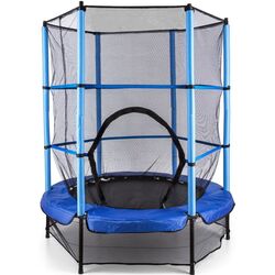 Батут с защитной сеткой Klarfit Rocketkid 140 cm (Blue)
