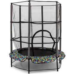 Батут с защитной сеткой Klarfit Rocketkid 140 cm (Floral)