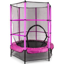 Батут с защитной сеткой Klarfit Rocketkid 140 cm (Pink) Thumb