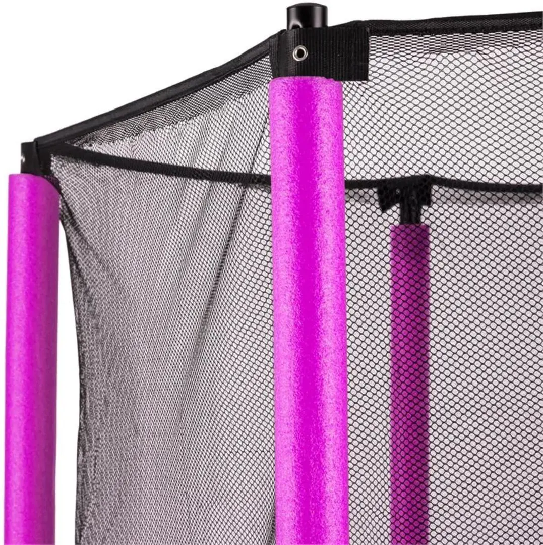 Батут с защитной сеткой Klarfit Rocketkid 140 cm (Pink) - 3