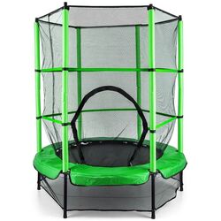 Батут с защитной сеткой Klarfit Rocketkid (Green/Black)