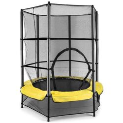 Батут с защитной сеткой Klarfit Rocketkid (Yellow/Black)