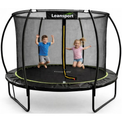 Батут с защитной сеткой Lean Sport 29170 (Black) Thumb
