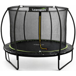 Батут с защитной сеткой Lean Sport 29170 (Black)