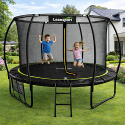 Батут с защитной сеткой Lean Sport 29170 (Black) Thumb