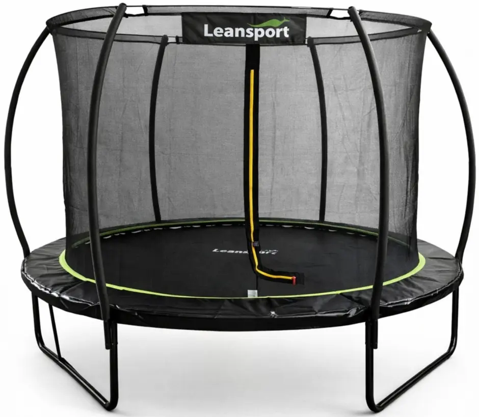 Батут с защитной сеткой Lean Sport 29170 (Black)