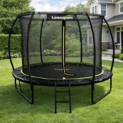 Батут с защитной сеткой Lean Sport 29171 (Black) Thumb
