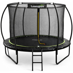 Батут с защитной сеткой Lean Sport 29171 (Black)