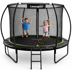 Батут с защитной сеткой Lean Sport 29172 (Black) Thumb