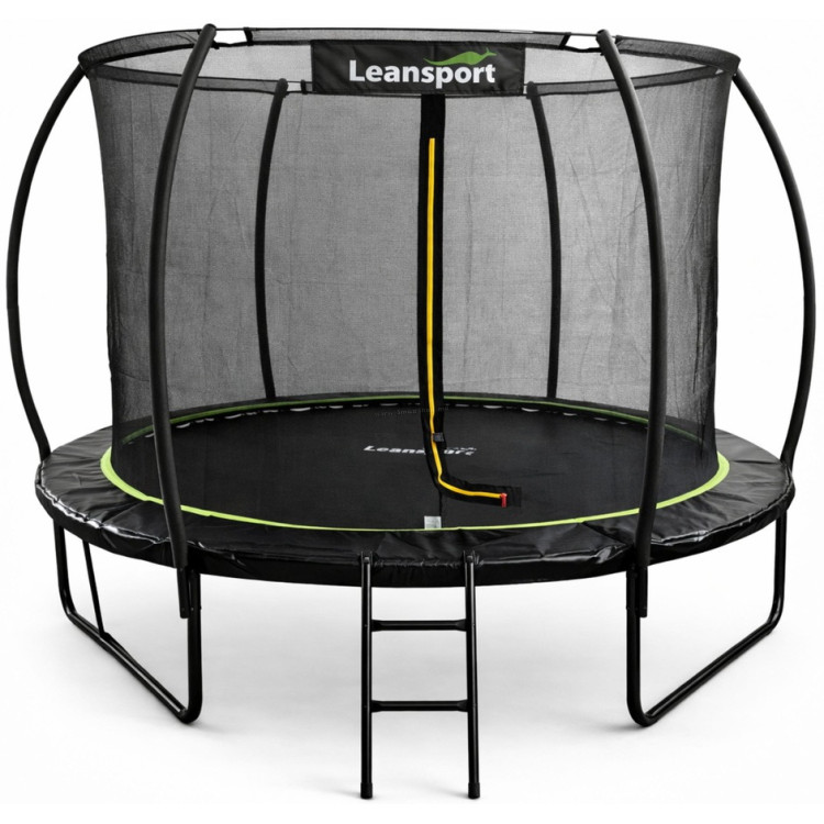 Батут с защитной сеткой Lean Sport 29172 (Black)