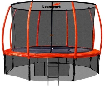 Trambulina cu plasa de protectie Lean Sport Best 244cm (Black/Orange)