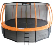 Батут с защитной сеткой Lean Sport Best 366cm (Black/Orange)