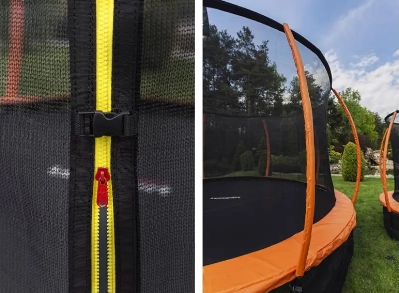 Trambulina cu plasa de protectie Lean Sport Best 366cm (Black/Orange)