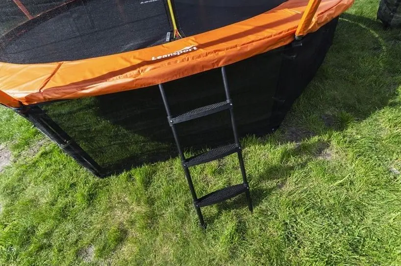 Trambulina cu plasa de protectie Lean Sport Best 487cm (Black/Orange)
