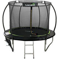 Trambulina cu plasa de protectie Lean Sport Max 244cm (Black/Green)